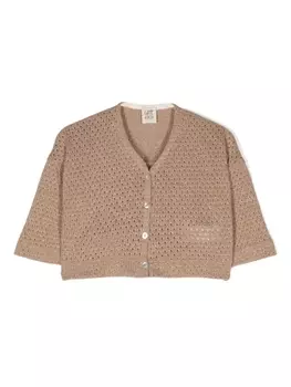 Caffe' D'Orzo кардиган Matilda рыхлой вязки, коричневый