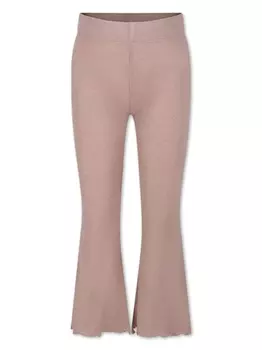 Caffe' D'Orzo расклешенные брюки с эффектом металлик, розовый