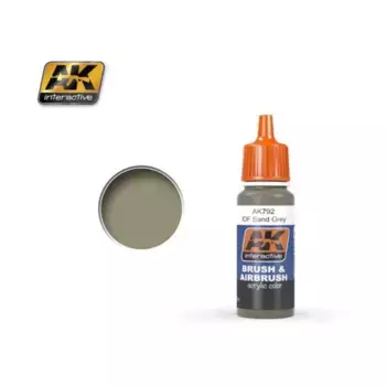 ЦАХАЛ Песочно-серый, Paint - Brush and Airbrush Acrylic - Black and Grey Colors (AK-Interactive)