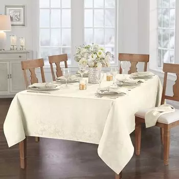 Caiden Elegance Дамасская скатерть, 52 x 52 дюйма Villeroy & Boch, кремовый