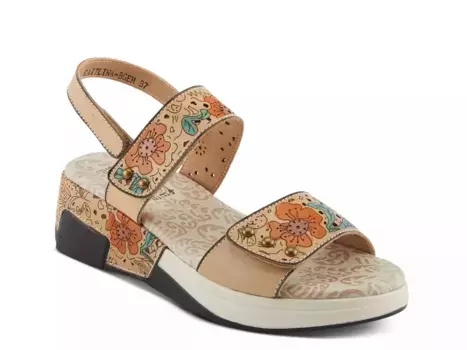 Caitlina Wedge Сандалии L'Artiste, Taupe