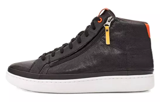 Cali- Стильные мужские кеды для скейтбординга с высоким верхом, черные/оранжевые Ugg