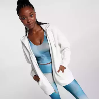 CALIA Женская мягкая куртка оверсайз с аквалангом, цвет Cloud Cover