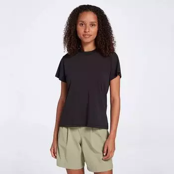Calia Женская повседневная футболка с круглым вырезом, черный