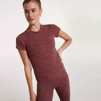 Calia Женская укороченная жаккардовая футболка Essential, мультиколор