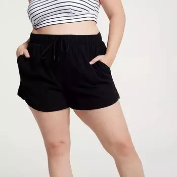 Calia Женские шорты для плавания с завышенной талией и дельфином, черный