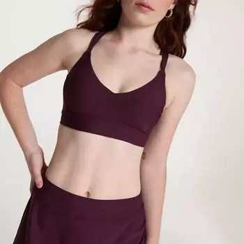 Calia Женский купальник бикини со средней поддержкой и лямками на спине и рюшами