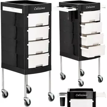 Calissimo, парикмахерский помощник по красоте для салона, универсальный шкаф-тележка, стол на колесах T0165-1