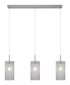 Callia подвесная светло-серая E14 3x MAX 25 Вт Д: 150 см Ш: 64 см В: 10 см с регулируемой яркостью Rabalux