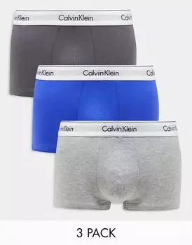 Calvin Klein - 3 пары хлопковых эластичных трусов