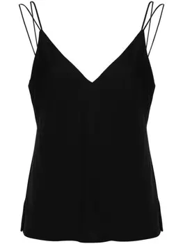 Calvin Klein блузка с двойными бретелями, черный