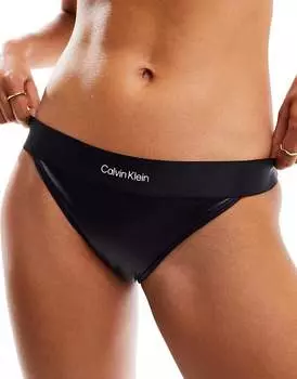 Calvin Klein Бразильские трусики бикини CK Refined – черного цвета CK Black