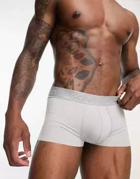 Calvin Klein CK Черные трусы с низкой посадкой белого цвета