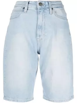 Calvin Klein джинсовые шорты с нашивкой-логотипом, синий