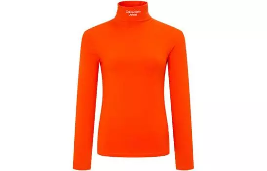 Calvin Klein Футболка женская оранжево-красные