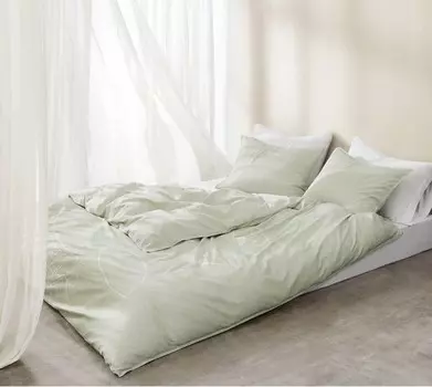 Calvin Klein Home Наборы пододеяльников Queen с принтом из 3 предметов — 1 пододеяльник и 2 наволочки, 100 % хлопок, 300 Tc (светло-розовый)
