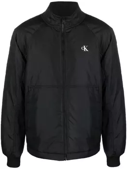 Calvin Klein Jeans бомбер с логотипом, черный