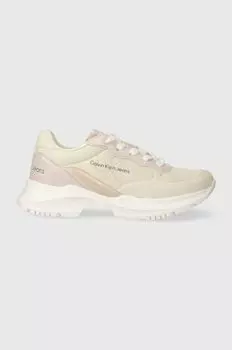 Calvin Klein Jeans Детские кроссовки, бежевый