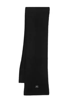 Calvin Klein Jeans длинный шарф с нашивкой-логотипом, черный