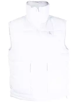 Calvin Klein Jeans дутый жилет с логотипом, белый