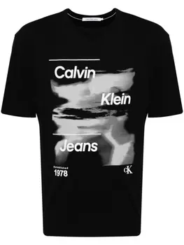 Calvin Klein Jeans футболка с логотипом, черный