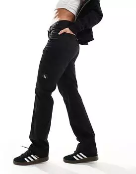 Calvin Klein Jeans – Прямые брюки черного цвета