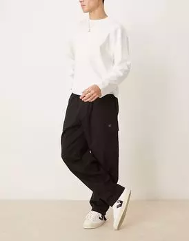 Calvin Klein Jeans Regular прямые брюки-карго черного цвета