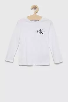 Calvin Klein Jeans с длинным рукавом хлопок детские, белый