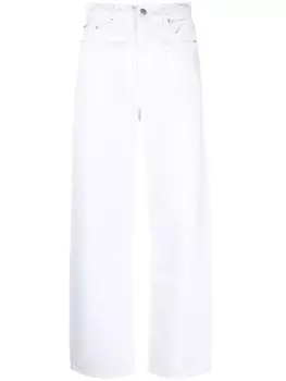 Calvin Klein Jeans широкие джинсы с завышенной талией, белый