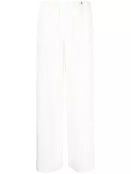 Calvin Klein Jeans широкие плиссированные брюки, белый