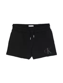 Calvin Klein Jeans спортивные шорты с логотипом, черный