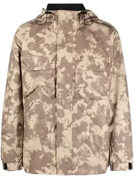 Calvin Klein Jeans ветровка с капюшоном, нейтральный цвет