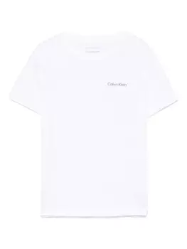 Calvin Klein Kids футболка с логотипом, белый