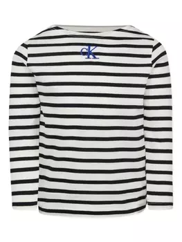 Calvin Klein Kids хлопковая футболка, черный