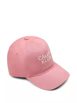Calvin Klein Kids кепка с вышитым логотипом, розовый
