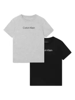 Calvin Klein Kids комплект из двух футболок, черный