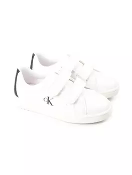 Calvin Klein Kids кроссовки с логотипом, белый
