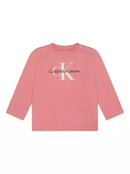 Calvin Klein Kids толстовка с логотипом, розовый
