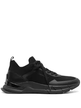 Calvin Klein lace-up mesh sneakers, черный