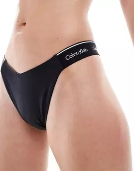 Calvin Klein – Legacy – Черные плавки бикини с высоким вырезом