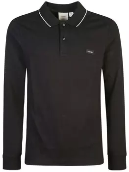 Calvin Klein рубашка поло Slim Piqu, черный