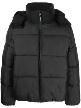 Calvin Klein стеганый пуховик с капюшоном, черный