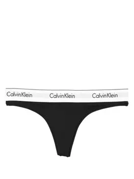 Calvin Klein стринги с логотипом, черный