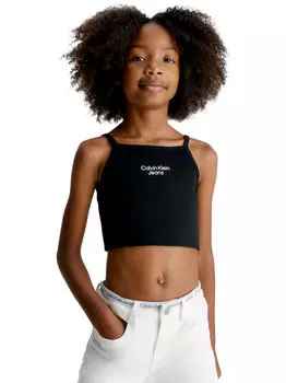 Calvin Klein Топ сложенный, черный