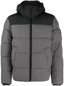 Calvin Klein two-tone puffer jacket, серый