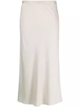 Calvin Klein юбка миди с завышенной талией, серый