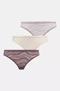 Calvin Klein Underwear, 3 пары нижнего белья, фиолетовый