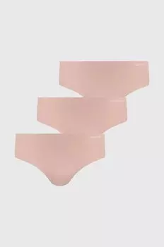 Calvin Klein Underwear, 3 пары нижнего белья, бежевый