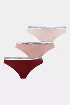 Calvin Klein Underwear, 3 пары нижнего белья, розовый