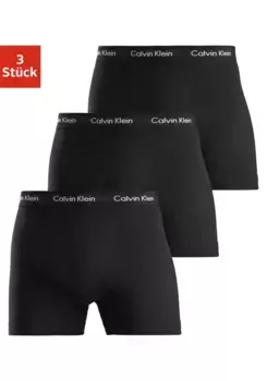 Calvin Klein Underwear Trunk (3 шт.), однотонный черный, черный